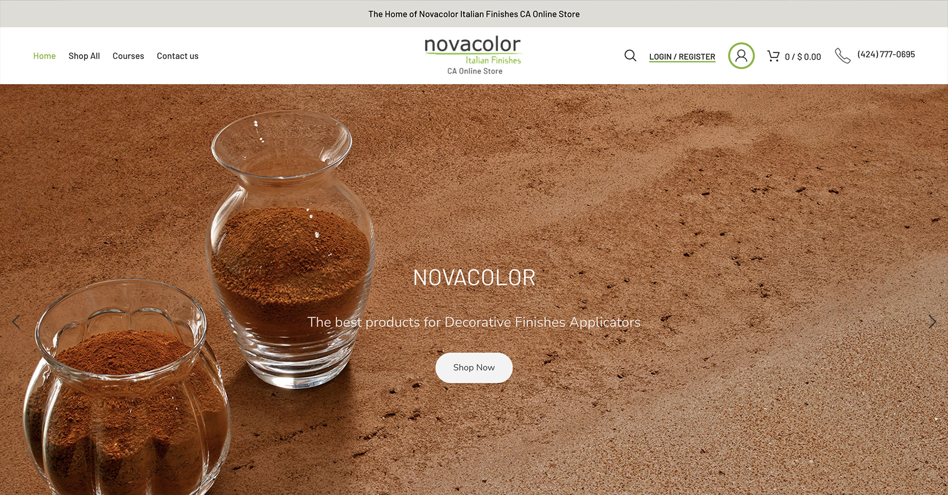 Novacolor Italian Finishes CA Online Store